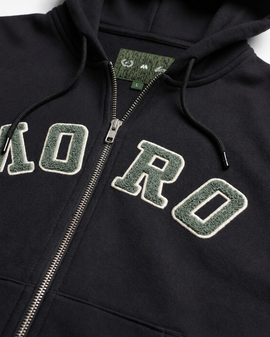 Bluza MORO – Zip Hoodie Army Black
