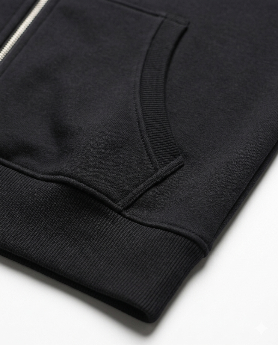 Bluza MORO – Zip Hoodie Army Black