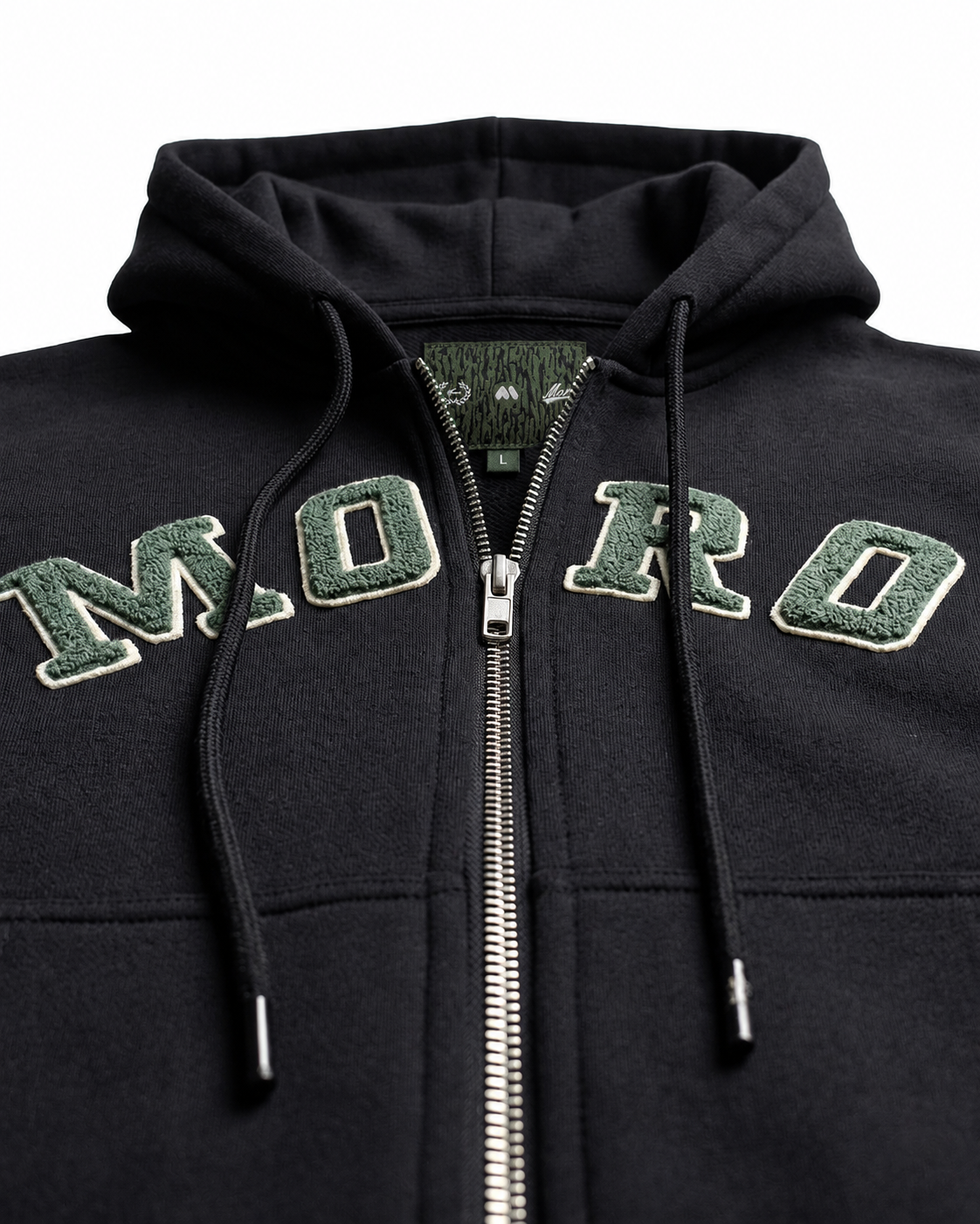Bluza MORO – Zip Hoodie Army Black